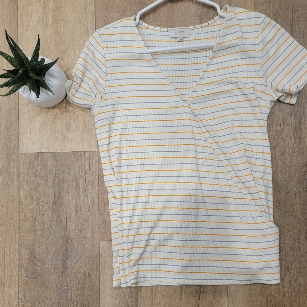 Loft Short Sleeve shirt- Striped